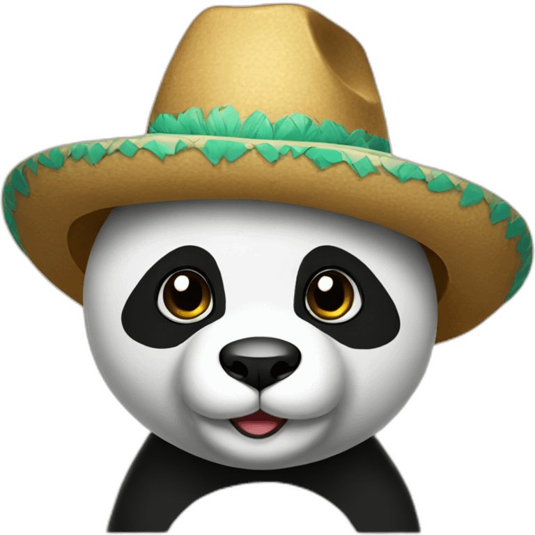 sombrero panda emoji