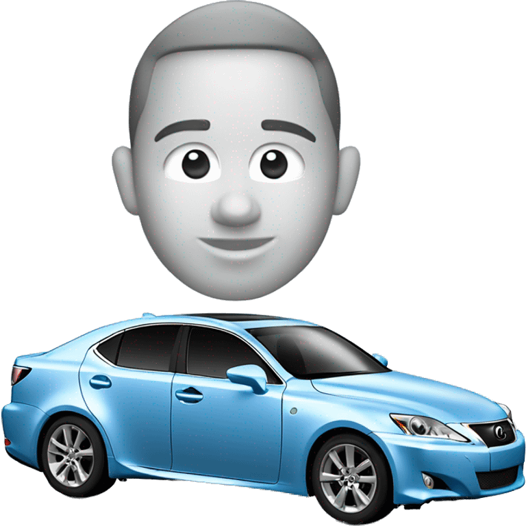 2006 Light blue Lexus is250 with rims emoji