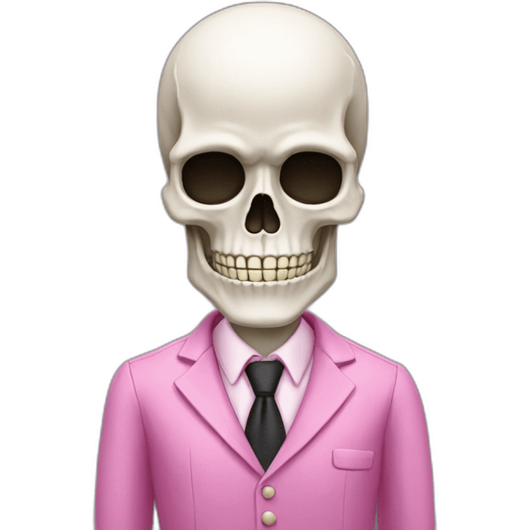 pink skeleton stock trader emoji