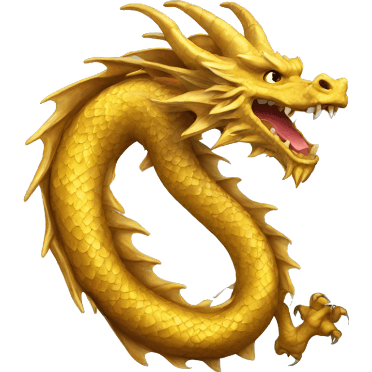 Golden dragon emoji