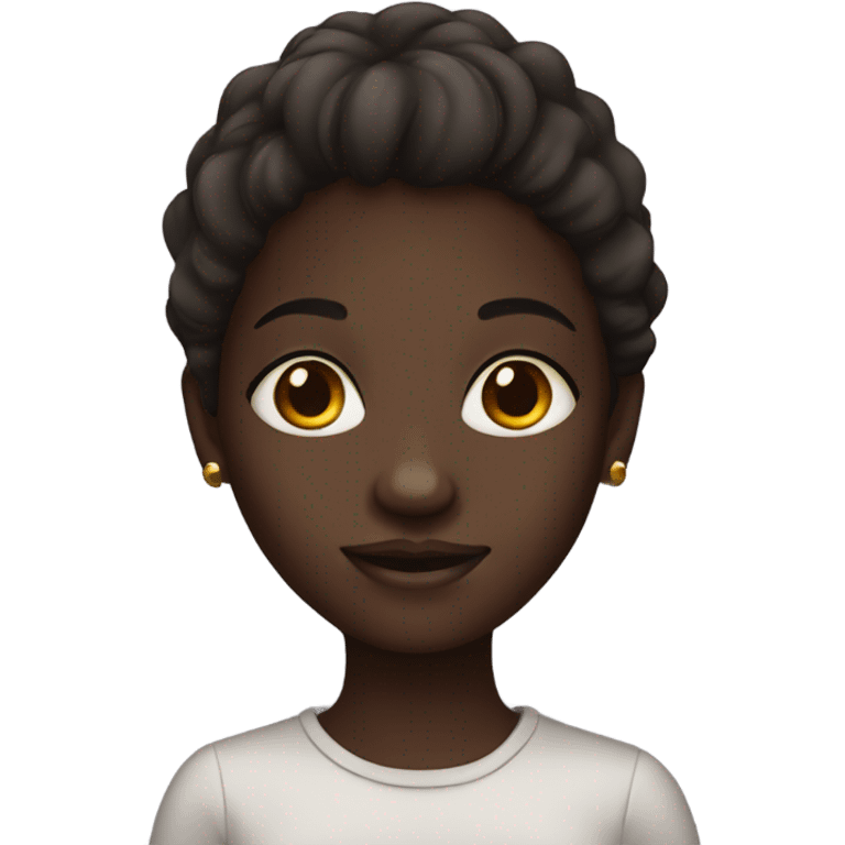 dark skin girl emoji