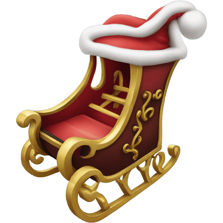 Santa's-sleigh emoji