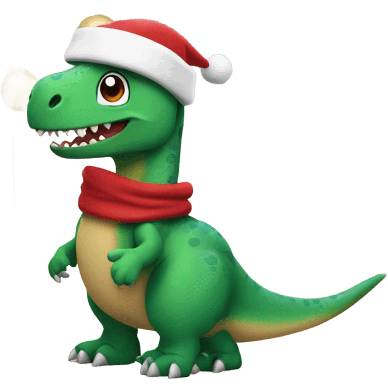  Christmas dinosaur  emoji