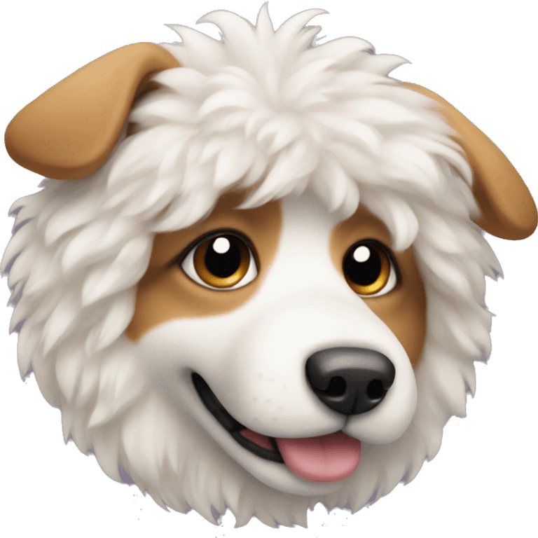 fluffy dog emoji