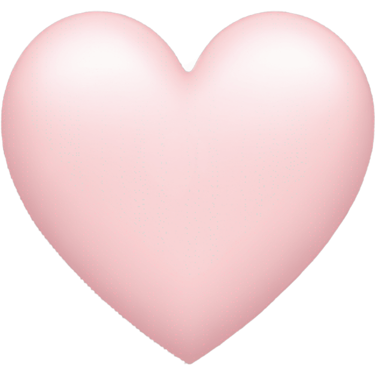 Pale pink heart emoji