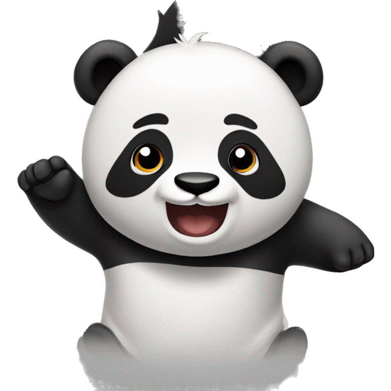 panda che saluta emoji