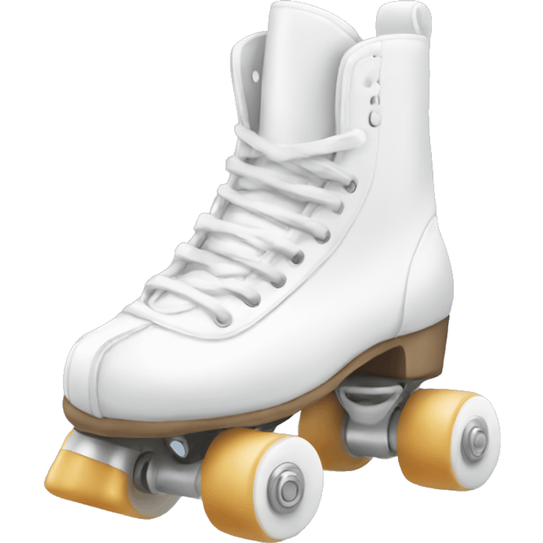 White artistic rollerskates emoji