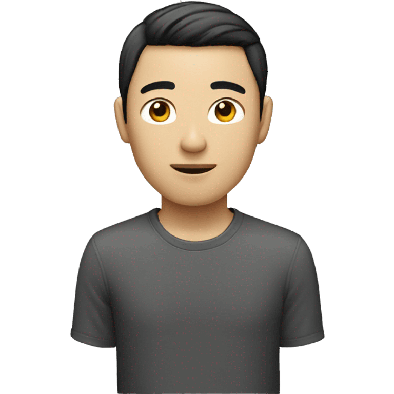 Very skinny, fair-skinned Asian guy.   emoji