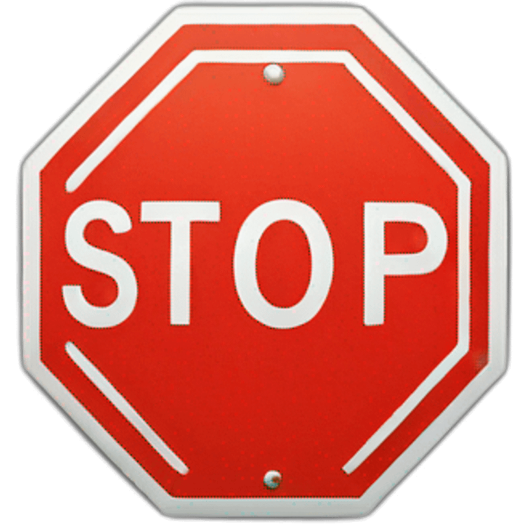 stop sign emoji