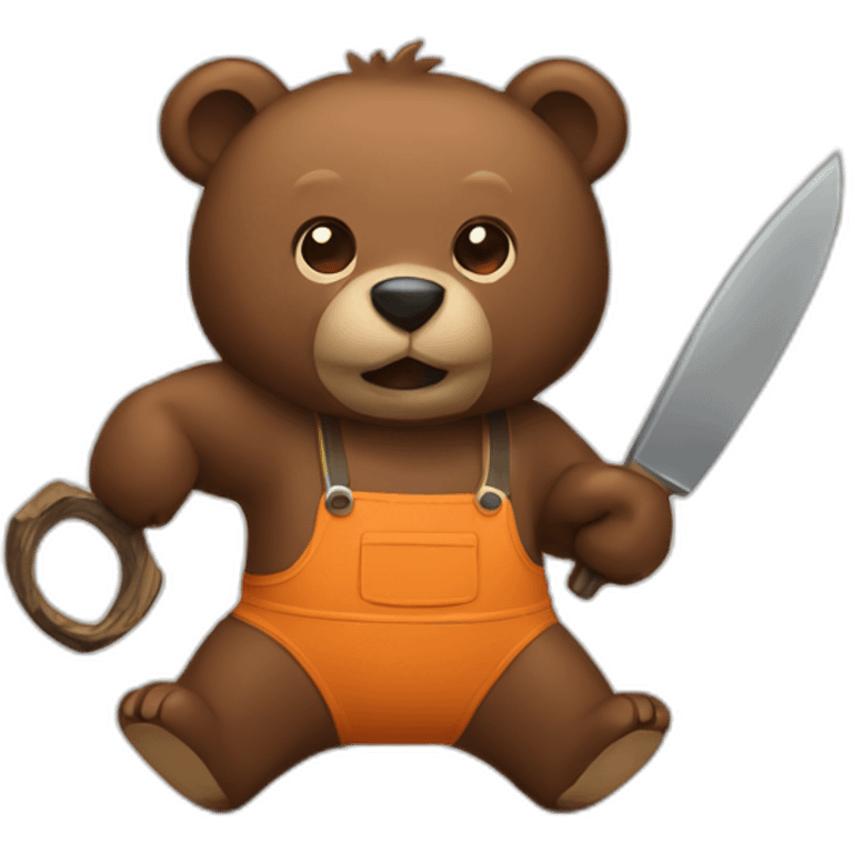 wood cutting  bear emoji