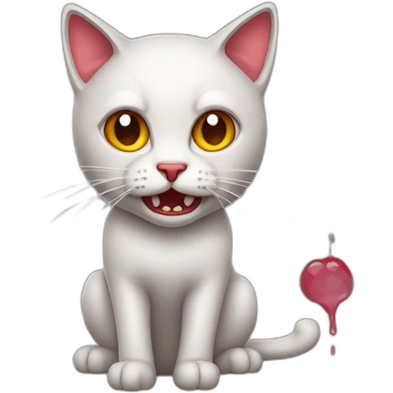 a bleeding cat emoji