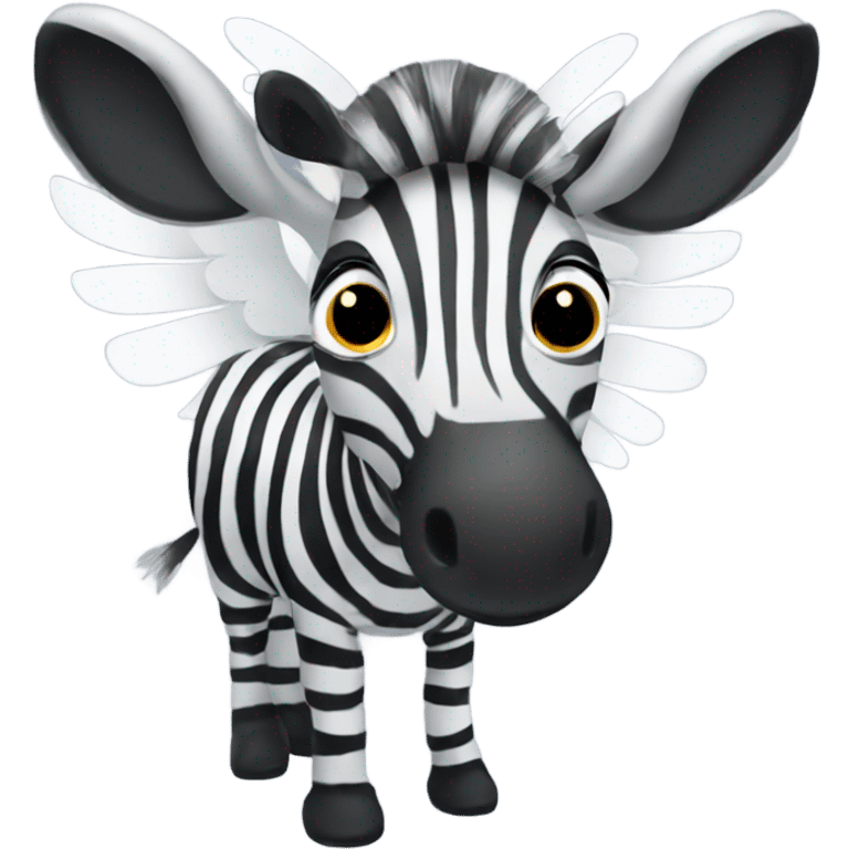 Zebra with wings emoji