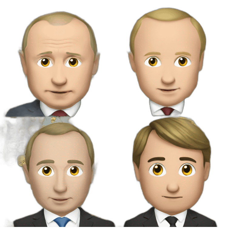 Putin and Kiev emoji