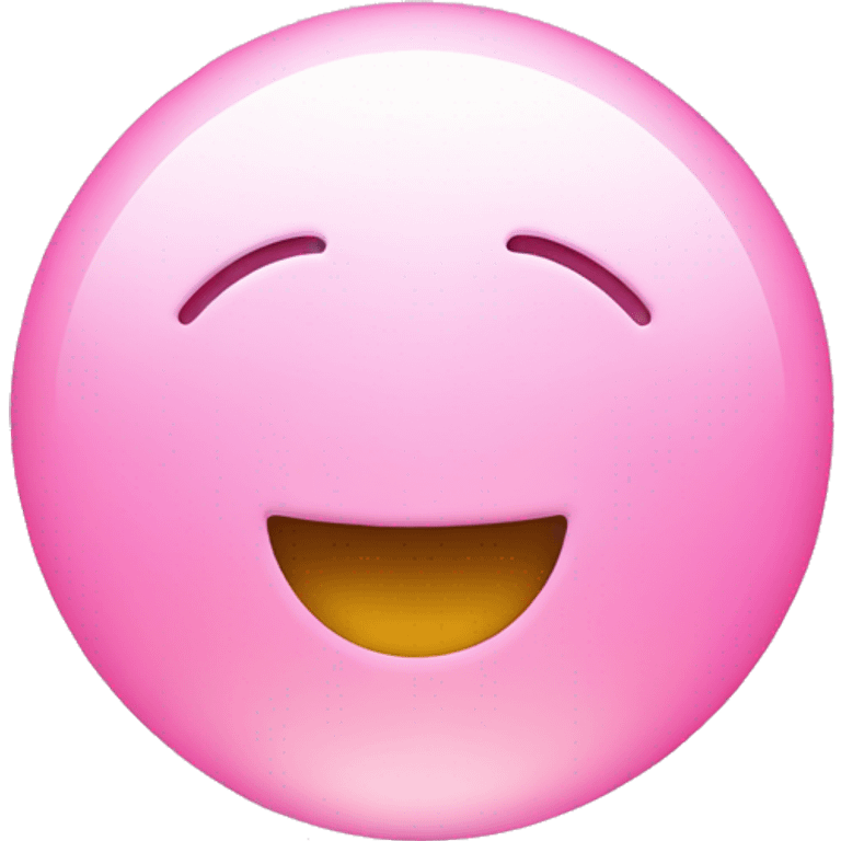 smiley face in love pink light  emoji