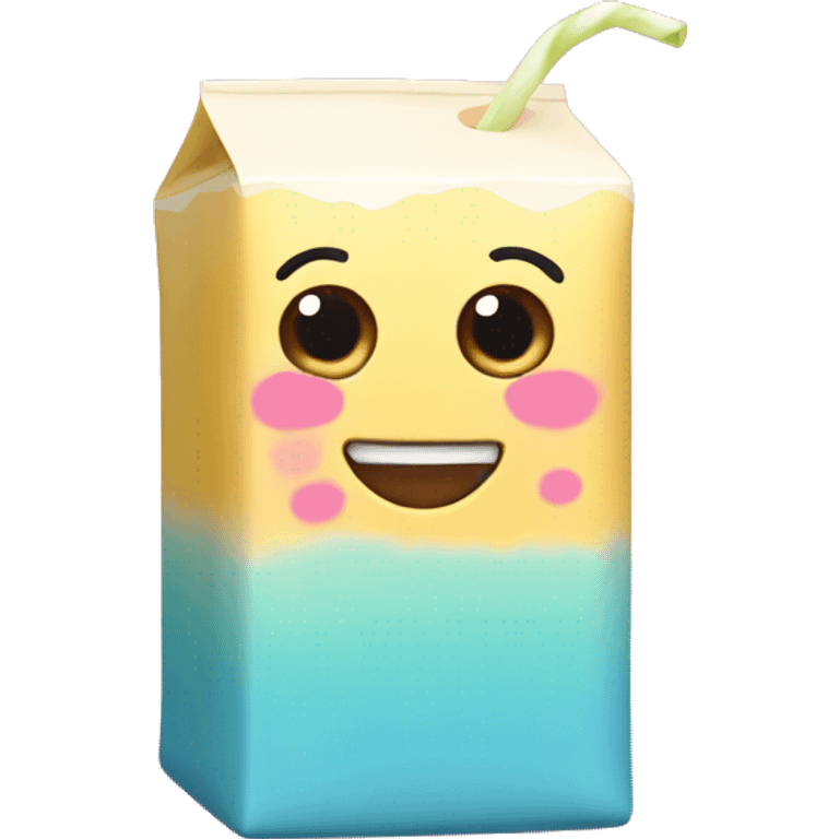 Kawaii juice box  emoji