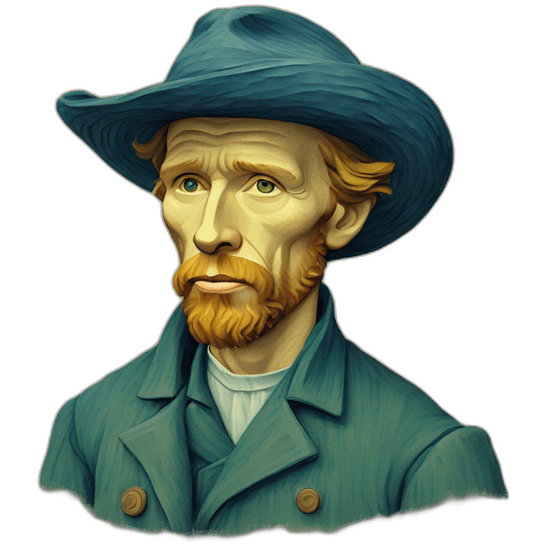 Van Gogh che dipinge emoji