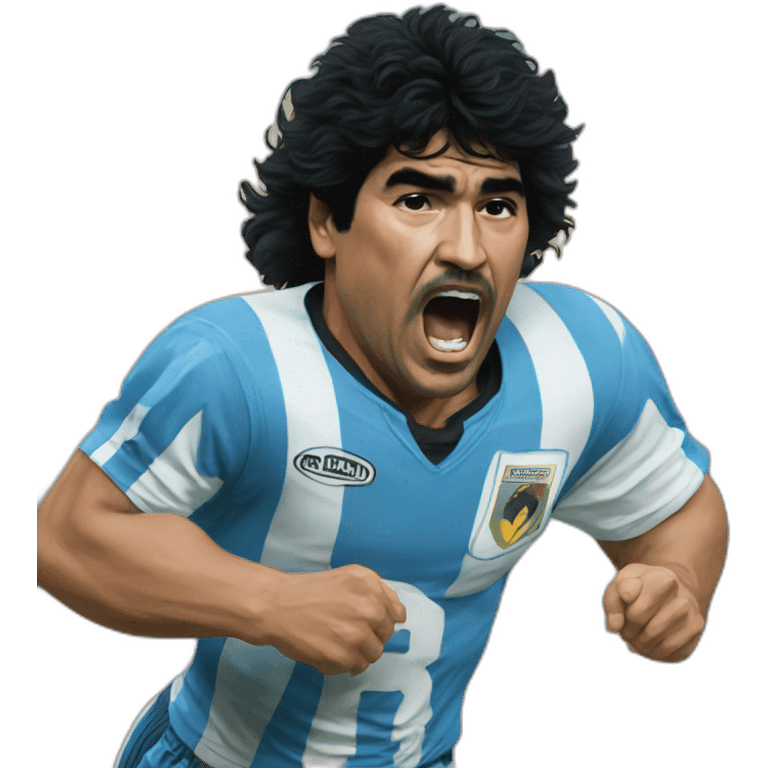 Maradona run 86 emoji