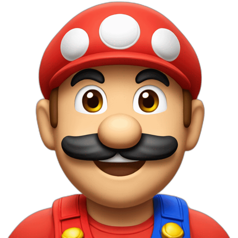 Super Mario with his red cap emoji