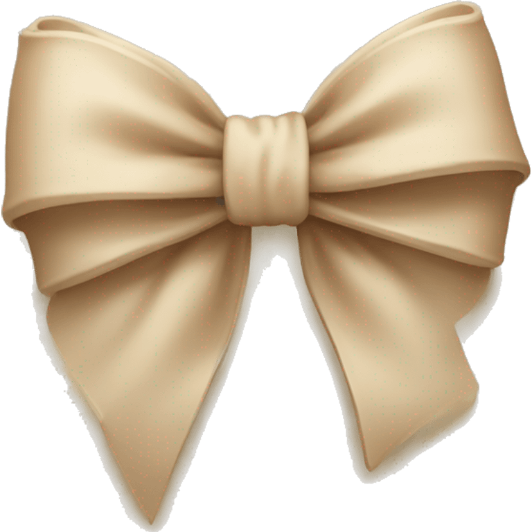 beige bow emoji