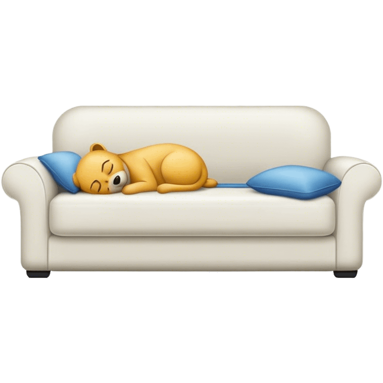 Sofa sleeping emoji