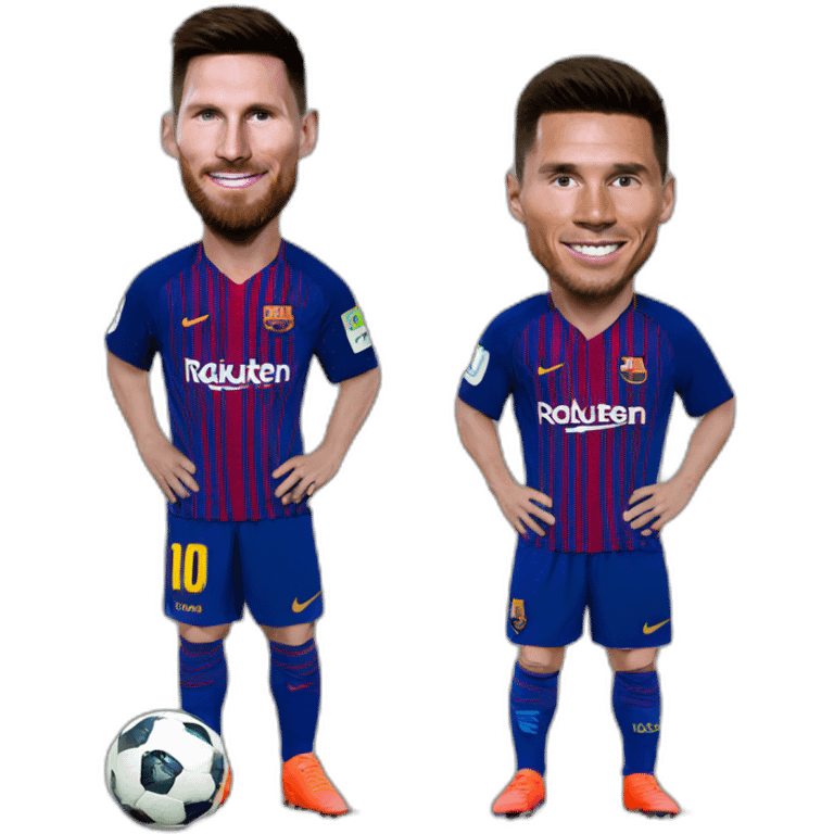 Messi on ronaldo emoji