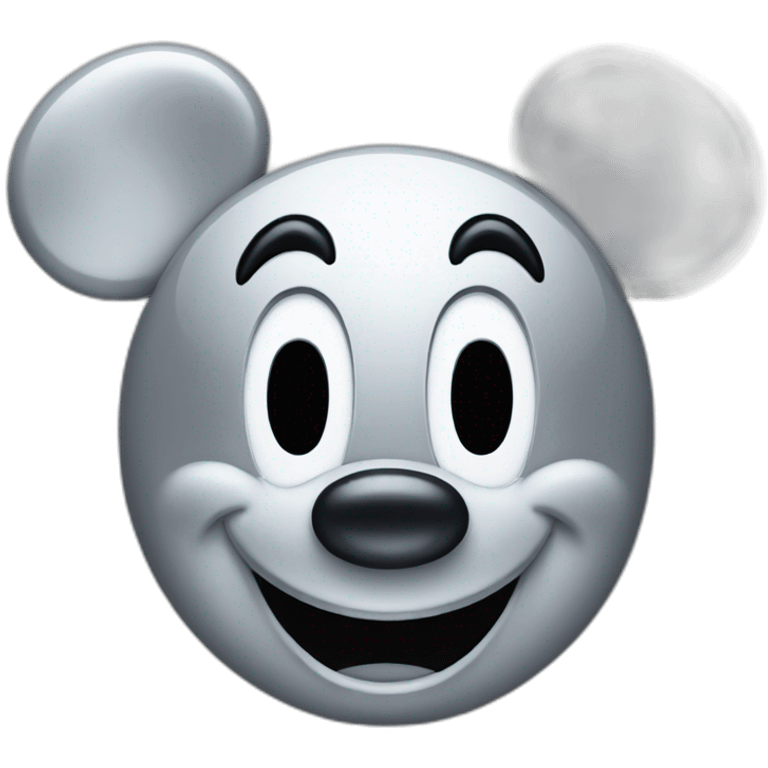 Platinum Mickey Mouse Face emoji