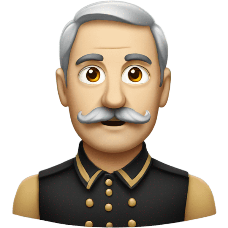 German artsit with a moustache  emoji