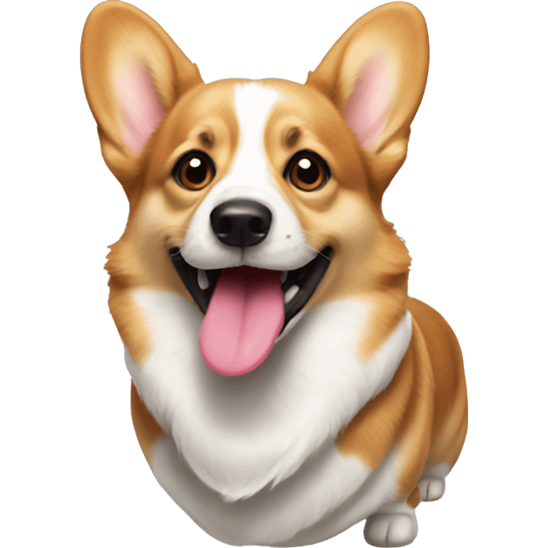 Corgi with tongue  emoji