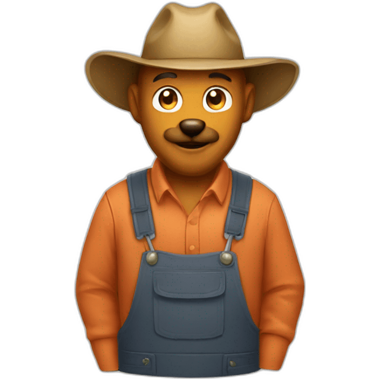 Fox farmer emoji