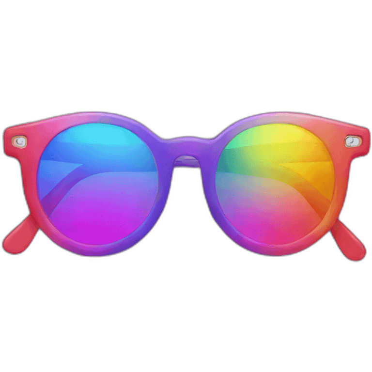 rainbow glasses emoji