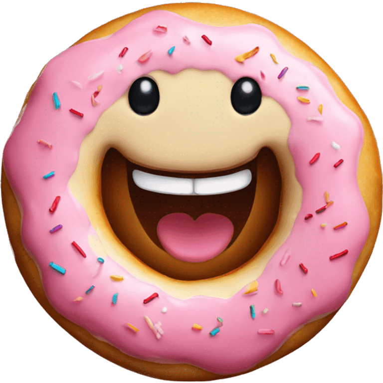 smiling donut emoji