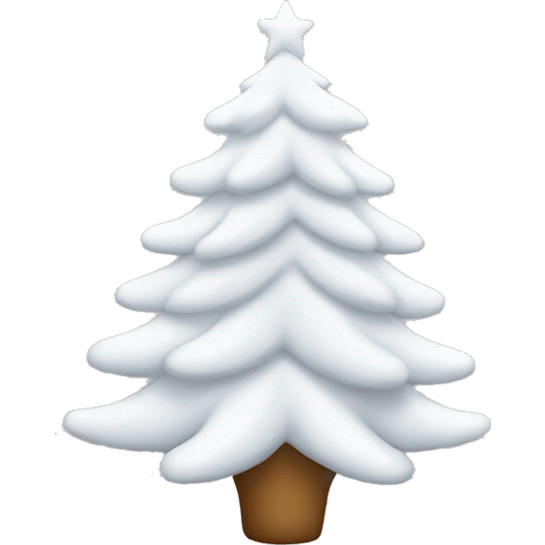 White Christmas tree emoji