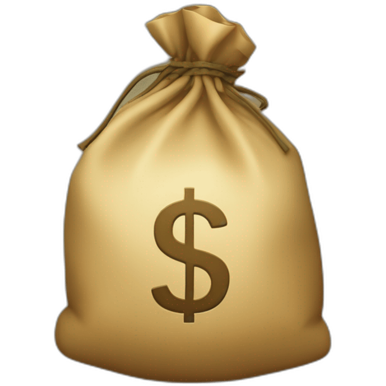 Money bag with letter ₸ in the center of the bag emoji