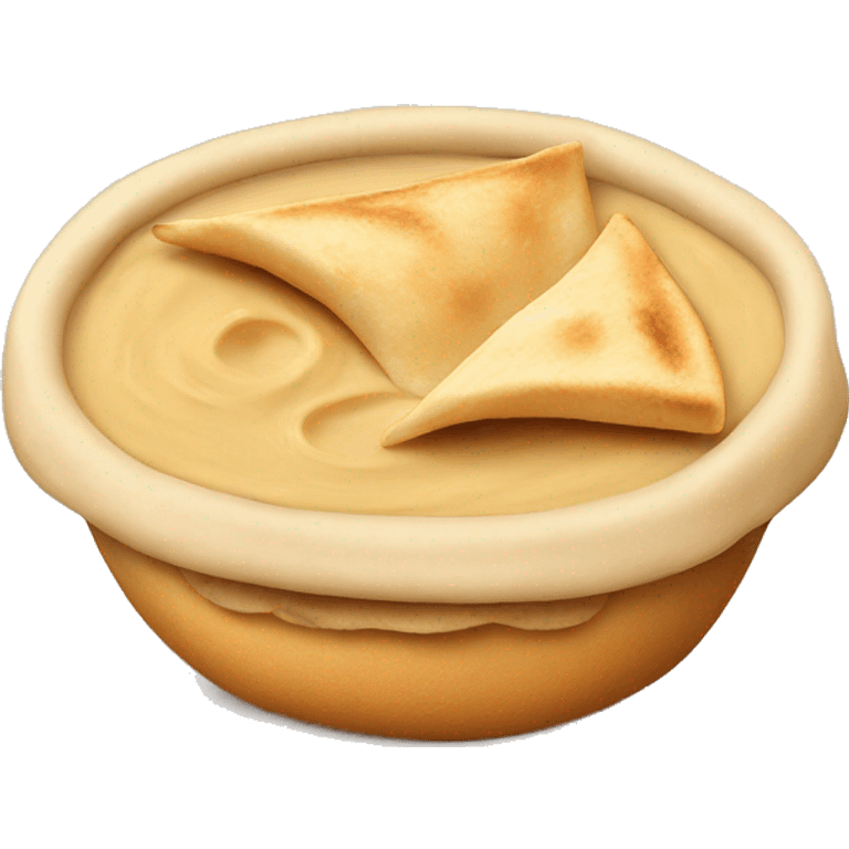 Hummus and pita emoji