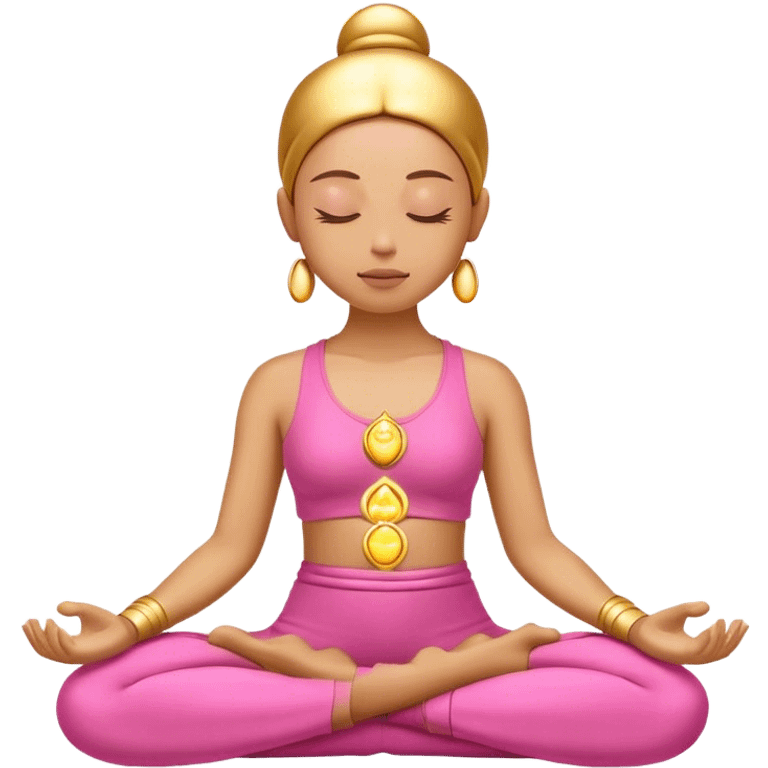 Pink gold spirituality emoji