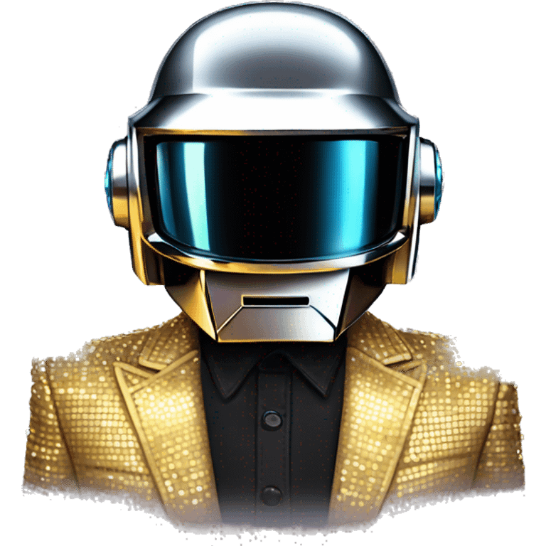 Daft punk in disco costume  emoji