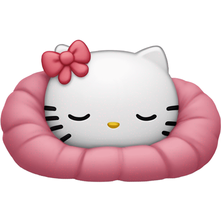 Hello kitty sleeping  emoji