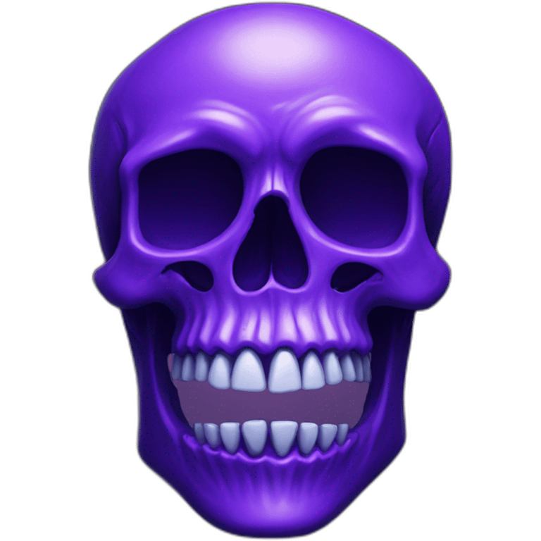 ultraviolet skull emoji