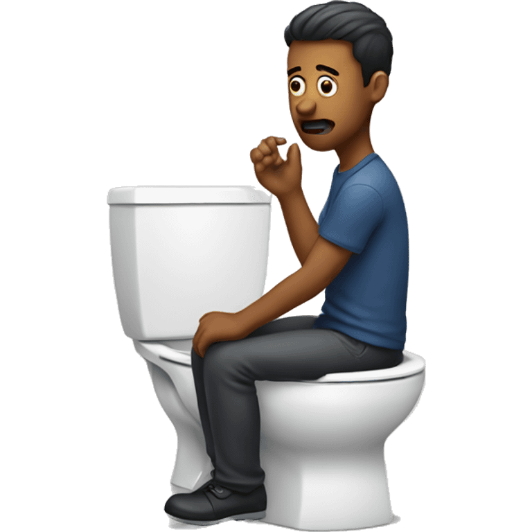 Man in a toilet emoji