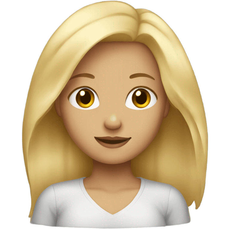 blond hair girl emoji