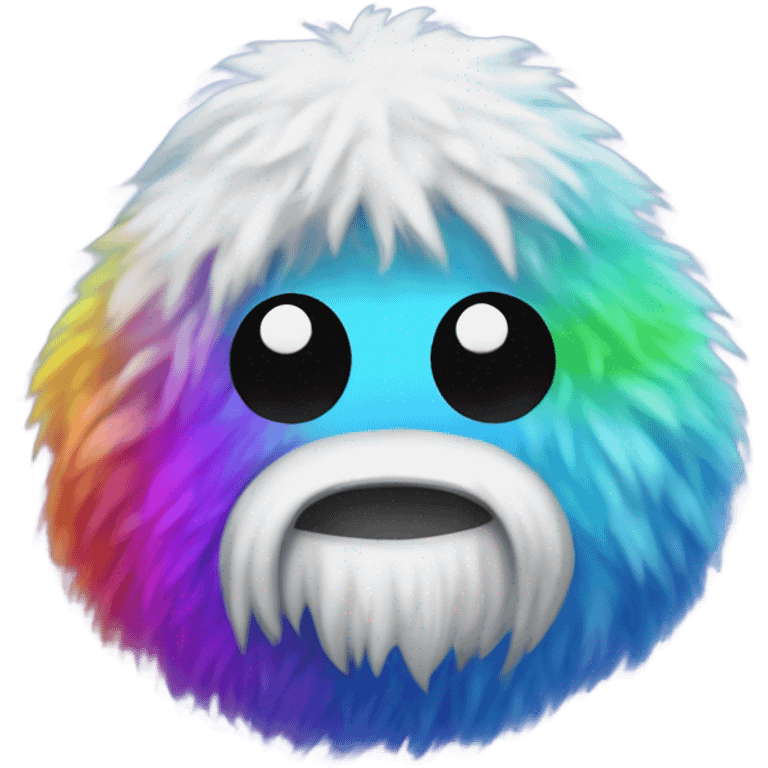 A rainbow yeti poop emoji emoji