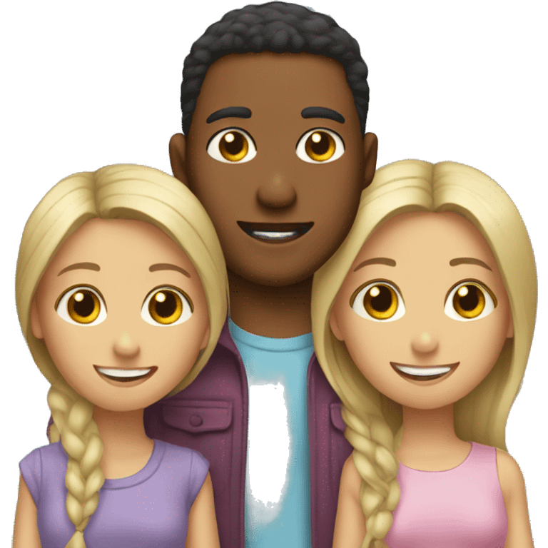 one brother with two sisters  emoji