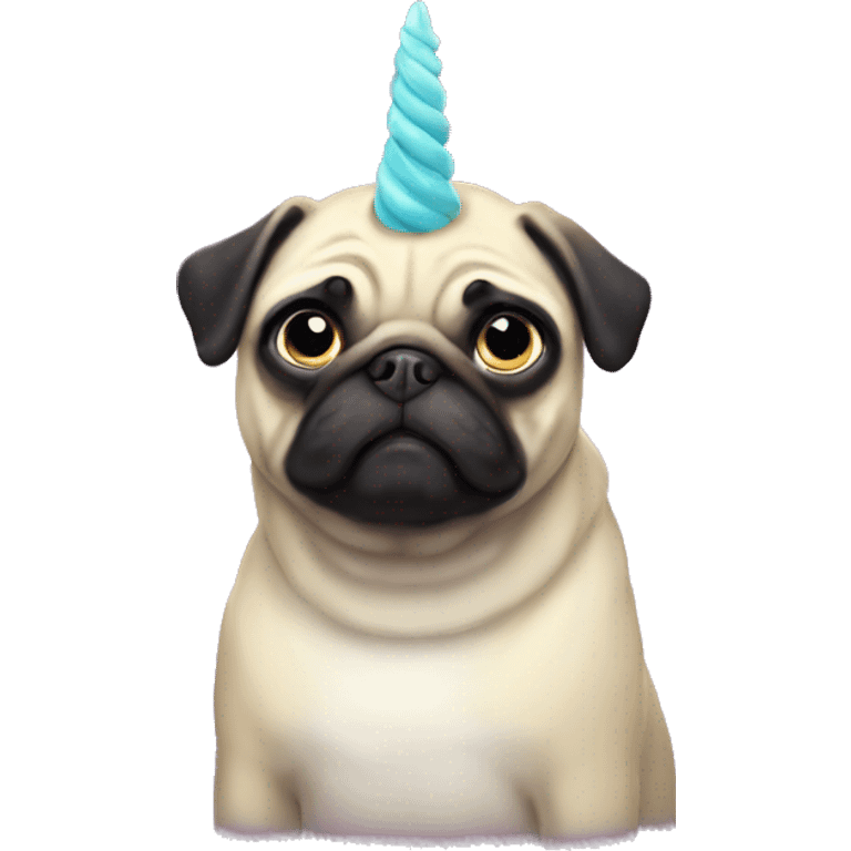 Pug unicorn  emoji