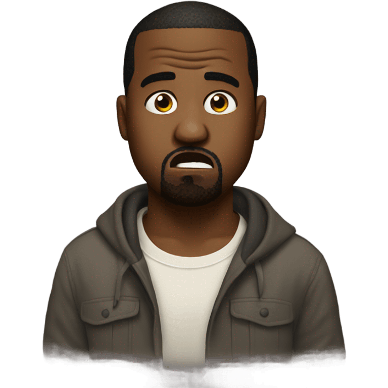 kanye in shock  emoji