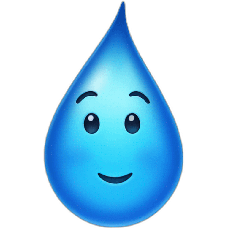 blue waterdrop emoji