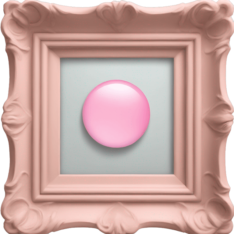 light pink painting in frame emoji