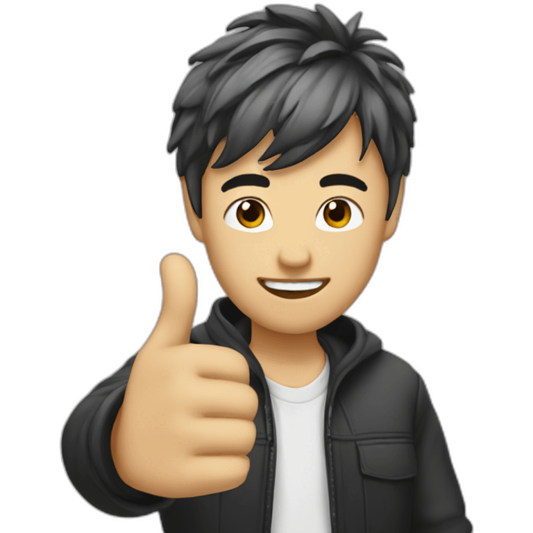 anthony-asian-designer-blond-hair-thumbs-up emoji