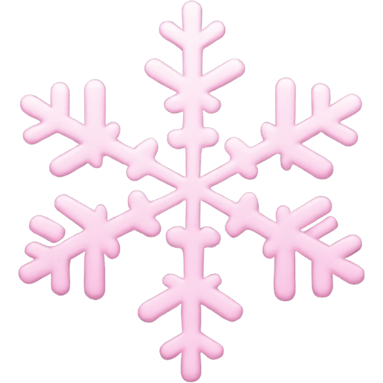 pastel pink snowflake  emoji