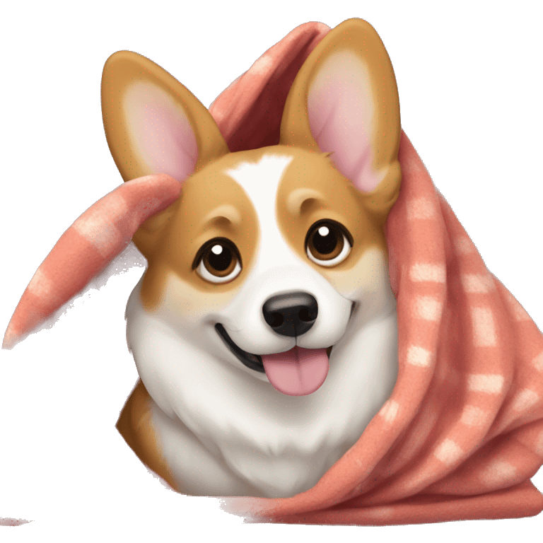 corgi in a blanket  emoji