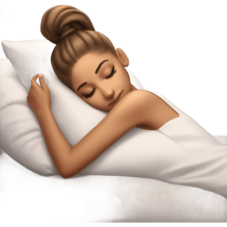 Ariana Grande sleeping emoji